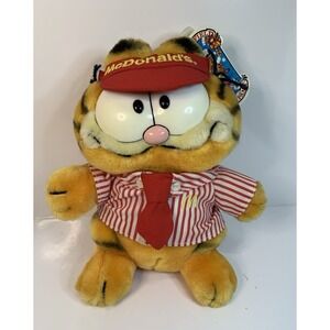 Rare Vintage 1981 DAKIN Garfield McDonald's 9" Plush With Original Tag‎